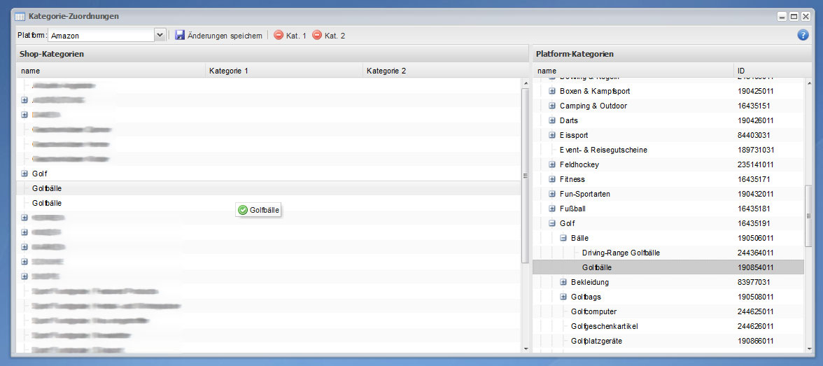 Shopolado Server Amazon eBay Kategorienzuordnung